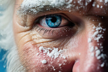 Beauty woman portrait blue eye person skin macro human closeup face vision young