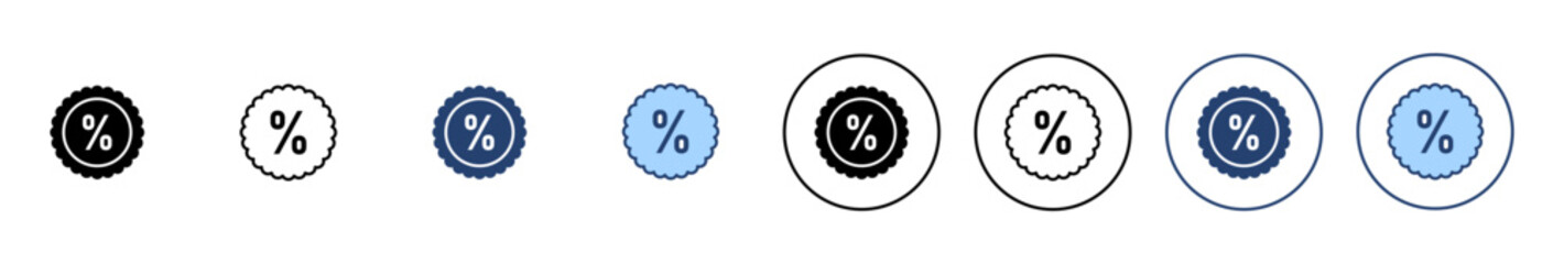 Discount icon vector. Discount tag sign and symbol