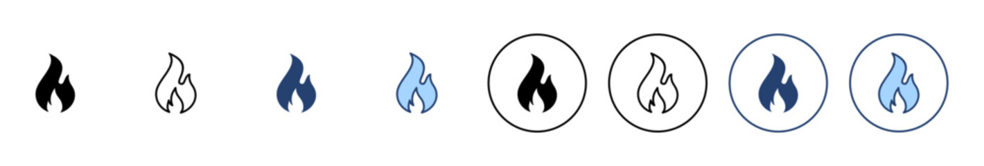 Fire icon vector. fire sign and symbol