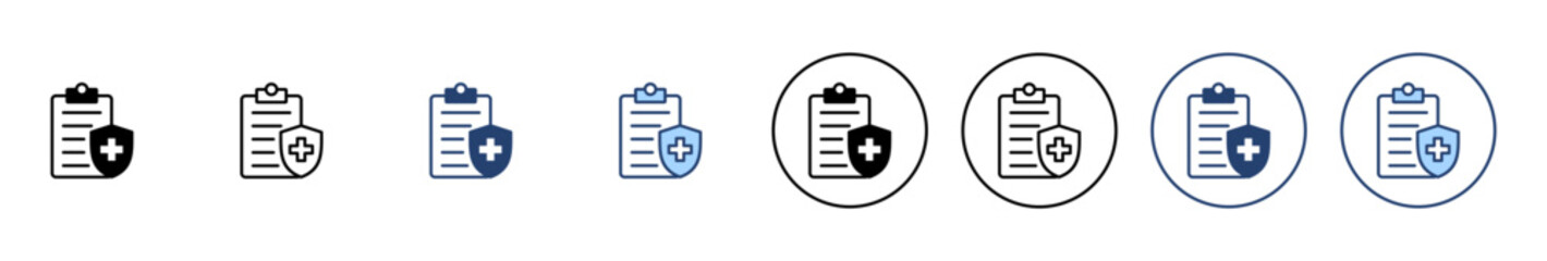 Fototapeta premium Medical insurance icon vector. health insurance sign and symbol