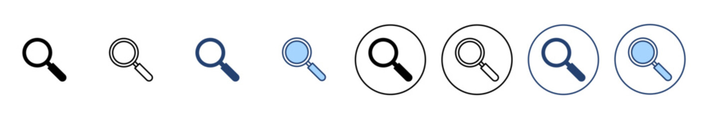 Search icon vector. search magnifying glass sign and symbol - obrazy, fototapety, plakaty