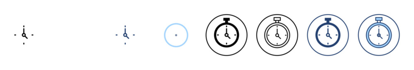 Stopwatch icon vector. Timer sign and symbol. Countdown icon. Period of time
