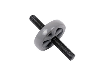 exercise wheel used for physical exercises isolated on white background