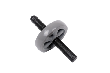 exercise wheel used for physical exercises isolated on white background