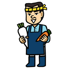 八百屋さん　イラスト