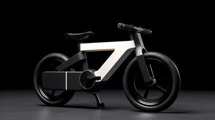 Fototapeta premium Modern Minimalist Electric Bicycle Design