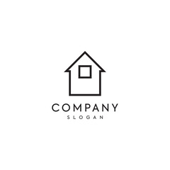 logo design Home Line Real Estate Property House Residential Housing Realty Neighborhood Investment Brokerage Market Agent Buyer Seller