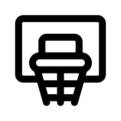 basketball hoop line icon