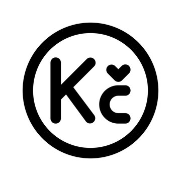 koruna line icon