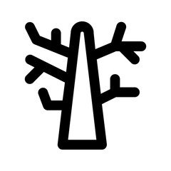 winter tree line icon