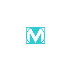 Fototapeta premium Letter m logo design timeless emblem brand identity logotype abstract minimalist monogram typography vector editable 