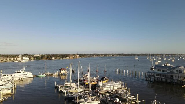  Sunset at St. Augustine, Florida, USA, city view