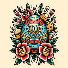 Obraz premium Easter Themed Illustrations