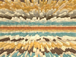 Obraz premium 3d illustration of abstract pattern background