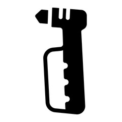 glass hammer Solid icon