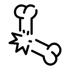 bone Line Icon