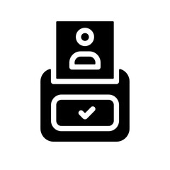 Attendance Card Reader Icon