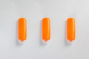 Shampoo or hair conditioner bottle isolated on white background