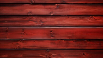Fototapeta premium Rich Red Wooden Planks Texture. Generative ai