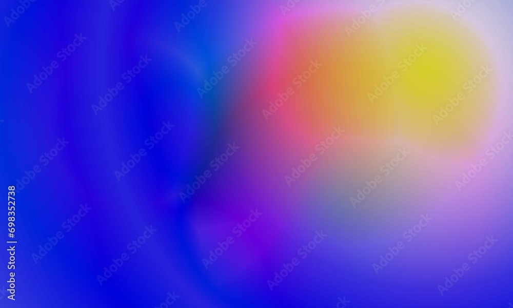 Wall mural abstract gradient with a multicolored glow and blurred background
