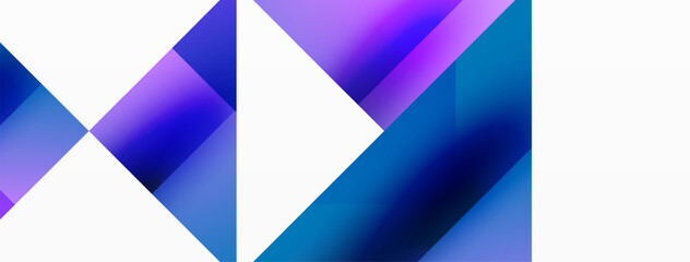 Fototapeta premium Glossy circle, square, triangle shapes minimalist geometric backdrop. Sleek, contemporary design with a touch of sophistication for digital designs, presentations, website banners, social media posts