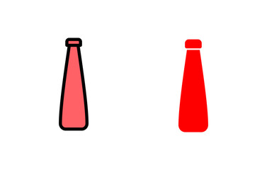 Bottle icon set illustration. bottle sign and symbol