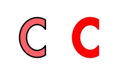 Copyright icon set illustration. copyright sign and symbol