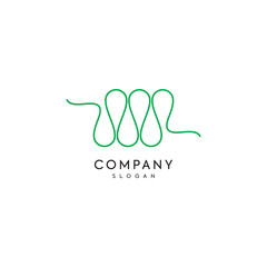 Drops green health function science logo design timeless emblem brand identity logotype abstract minimalist monogram typography vector logo