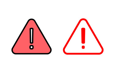 Exclamation danger sign illustration. attention sign and symbol. Hazard warning attention sign