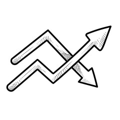 graphic arrow handdrawn illustration