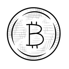 coin handdrawn illustration