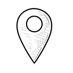 location point handdrawn illustration