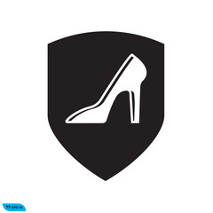 Highheels icon design vector graphic of template, sign and symbol