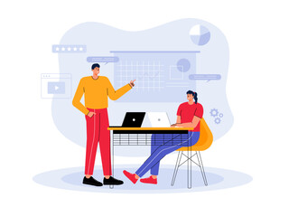 Teamwork illustrations.