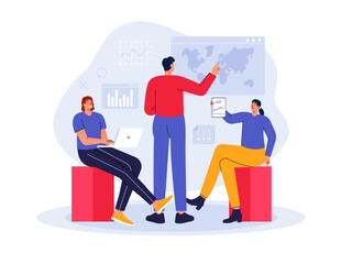 Teamwork illustrations.