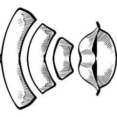 wifi signal icon handdrawn illustration