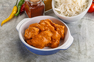 Indian cuisine - chicken butter masala