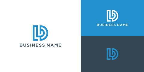 D,L vector logo. DL logo. Business logo. D,L letters monogram - obrazy, fototapety, plakaty