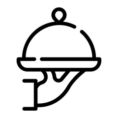 waiter Line Icon