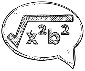 math formula handdrawn illustration