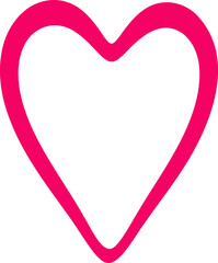 Heart outline logo vector illustration. Love Heart symbol stylized design element