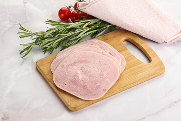 Sliced pork ham for sandwiches