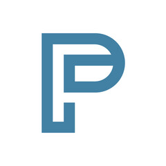 Monogram P design vector logo. Monogram initial letter mark P logo design. Monogram design vector logo. Monogram initial letter mark P logo design. Simple P monogram. Monogram P design logo
