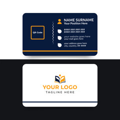 Modern and creative school educational business card design