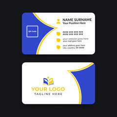Modern and professional school admission business card template
