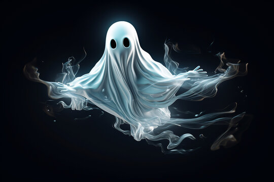 Vector of cuty ghost 3d