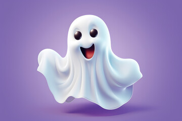 Vector of cuty ghost 3d