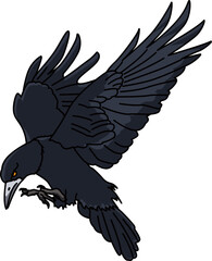 鴉（crow）(PNG)