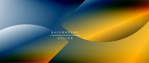 Bright color circle and round element minimal geometric abstract background for posters, covers, banners, brochures, websites