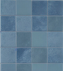 Blue mosaic tile background. stonewall, rock texture. Close-up. Stone background for design. Nature backdrop
